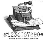 1888 Improved Automatic Check Perforator Hansen OM.jpg (61619 bytes)